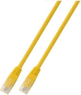 EFB Elektronik PVC CCA Patchkabel, Cat5e, U/UTP, RJ-45/RJ-45, 20m, gelb