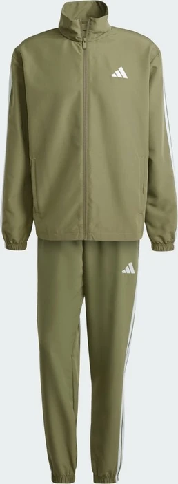 adidas Basic 3-Streifen Trainingsanzug olive strata (Herren)