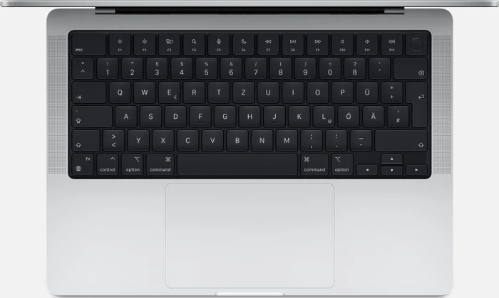 Apple MacBook Pro 14.2", silber, M2 Max - 12 Core CPU / 30 Core GPU, 32GB RAM, 1TB SSD, DE [2023]