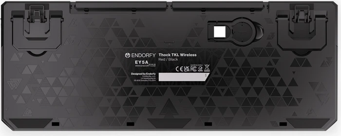 Endorfy Thock TKL Wireless, PBT, LEDs RGB, hot-swap, Black, Kailh Box BLACK, USB/Bluetooth, US