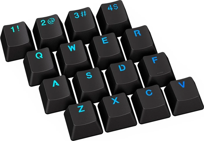 Endorfy PBT Keycaps, Kunststoff (PBT) Double-Shot, schwarz, 124 Tasten, ANSI-US