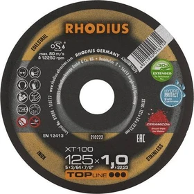 Rhodius TopLine XT100 Extended Trennscheibe, 125x1x22.23mm, 25 Stück