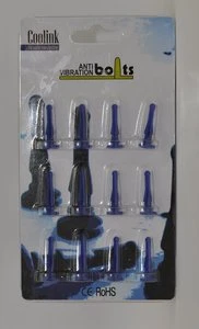 Coolink Anti Vibration Bolts, blau, 12 Stück