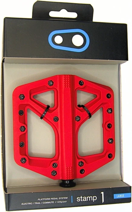 CrankBrothers Stamp 1 Large Plattformpedale rot