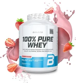 BioTech USA 100% Pure Whey Erdbeere 2.27kg