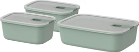 Mepal EasyClip rechteckig Aufbewahrungsbehälter-Set nordic sage, 3-tlg.