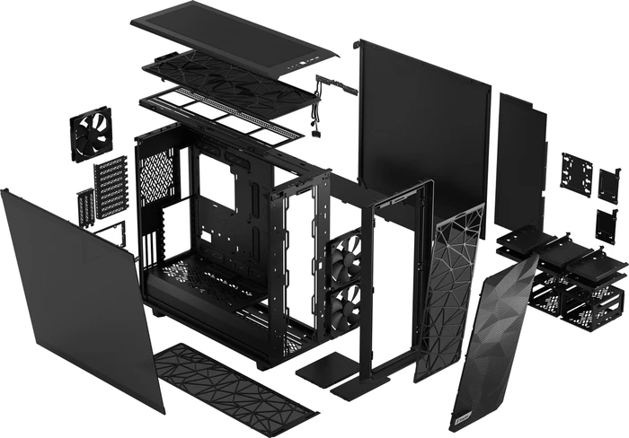 Fractal Design Meshify 2 XL Black TG Dark Tint, Glasfenster