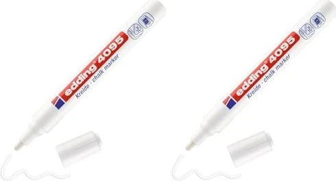 edding 4095 Kreidemarker weiß, 2er-Pack