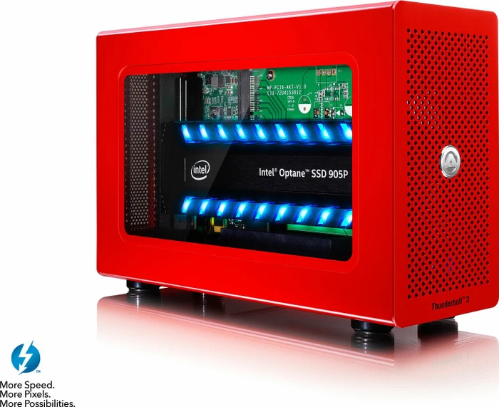 Akitio Node Lite SE, rot, Erweiterungsgehäuse für PCIe, Thunderbolt 3 / USB-C 3.1