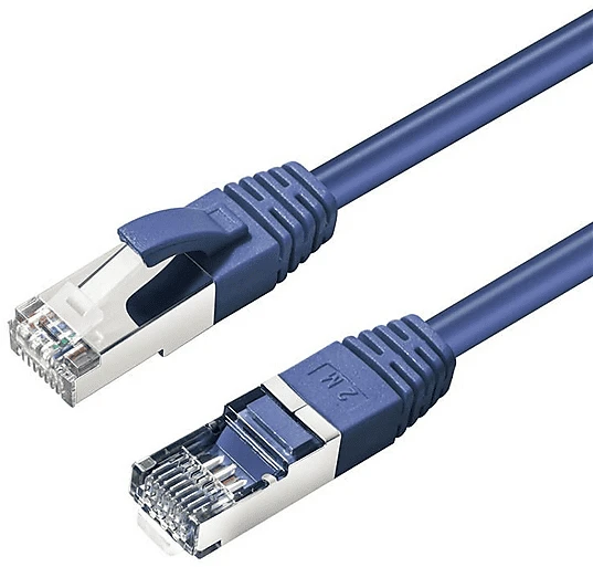 MicroConnect Patchkabel, Cat6a, S/FTP, RJ-45/RJ-45, 10m, blau