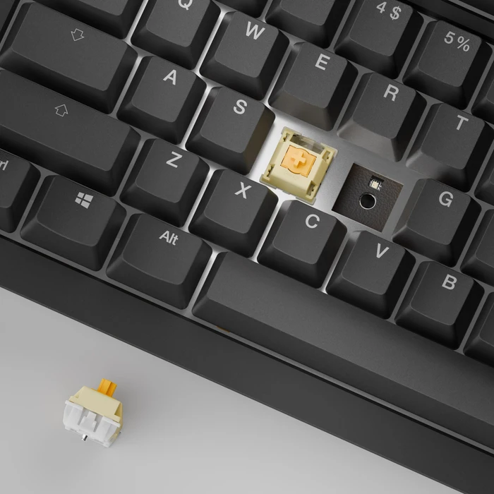 Ducky One X Wireless, schwarz, LEDs RGB, Inductive Analog Switch, USB/Bluetooth, DE