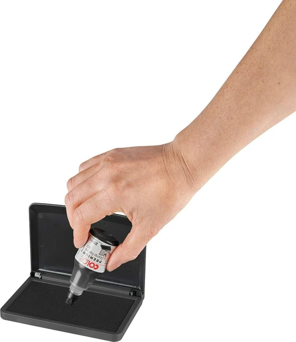COLOP Kombibox Stempelkissen Set Micro 2 + Stempelfarbe 801, schwarz