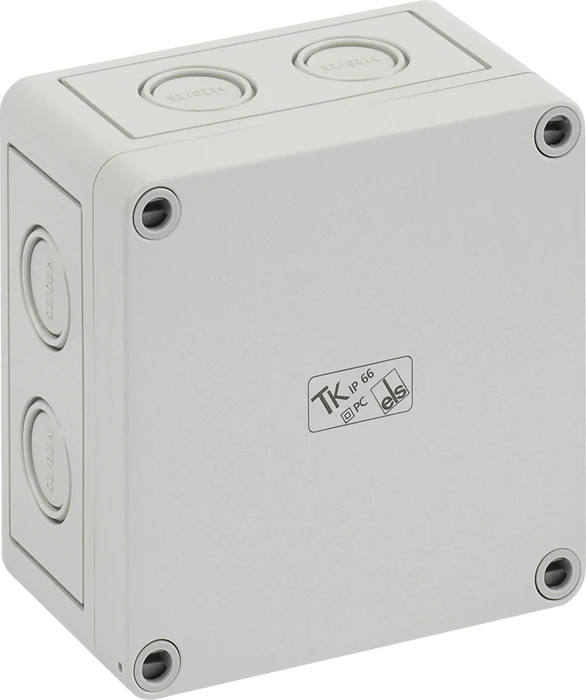 Spelsberg Leergehäuse TK PC 1111-7-m | IP66 Kunststoff Wandgehäuse | 110x110x66 mm | grau RAL7035 Image
