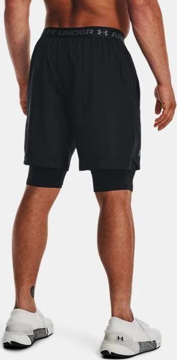 Under Armour Vanish Woven 2-in-1 Hose kurz black/pitch gray (Herren)