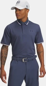 Under Armour Playoff 3.0 Rib Poloshirt kurzarm downpour gray/prime pink/midnight navy (Herren)