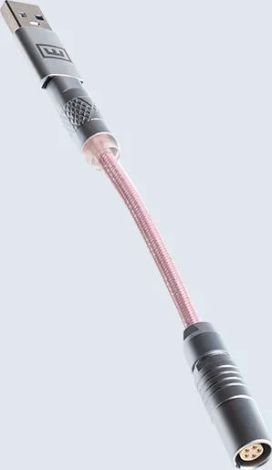 Wooting Premium Cable Set, USB-C/USB-A, Tastaturkabel (Spiral-Textilkabel), Blossom Pink