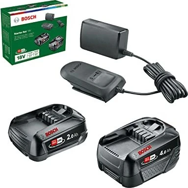 Bosch DIY Starterset 18V, 2.0/4.0Ah, Li-Ionen, 2 Akkus [6.0Ah] [108Wh]