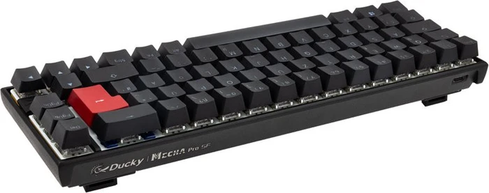 Ducky Mecha Pro SF, PBT, schwarz, LEDs RGB, MX RGB RED, USB, DE