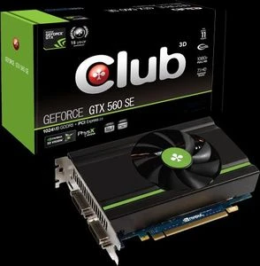 Club 3D GeForce GTX 560 SE, 1GB GDDR5, 2x DVI, Mini HDMI