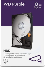 Western Digital WD Purple 8TB, 24/7, 512e / 3.5" / SATA 6Gb/s, retail