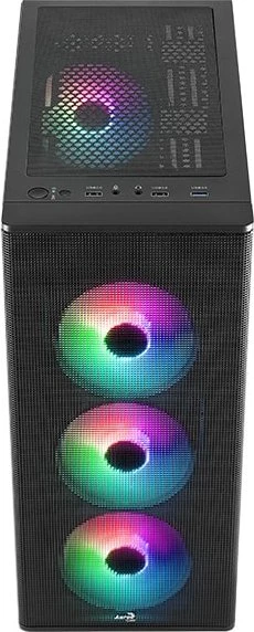 AeroCool Designer [V2] Black, schwarz, Glasfenster