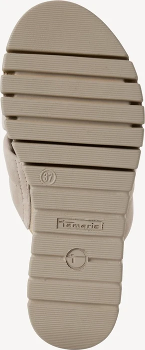 Tamaris Lederpantolette beige (Damen)