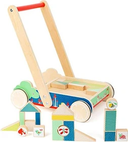 Legler Small Foot Lauflernwagen Bauklötze Move it!