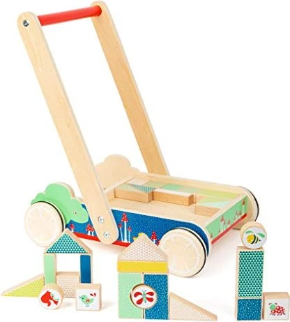 Legler Small Foot Lauflernwagen Bauklötze Move it!