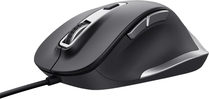 Trust Fyda Wired Comfort Mouse schwarz, ECO zertifiziert, USB