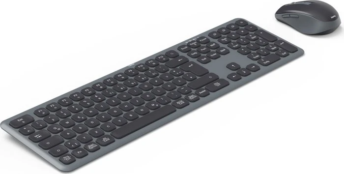 Hama WKM-550 Multi-Device-Tastatur-Maus-Set, schwarz, USB/Bluetooth, DE