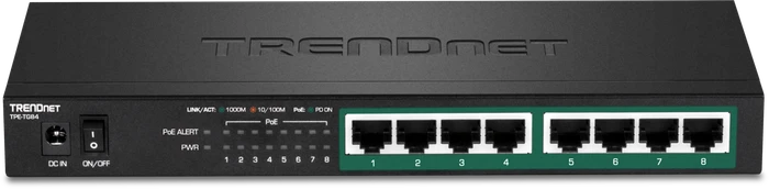 TRENDnet TPE-TG Desktop Gigabit Switch, 8x RJ-45, 120W PoE+