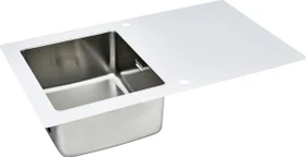 Respekta New York 860x500mm Einbau Becken reversibel weiß