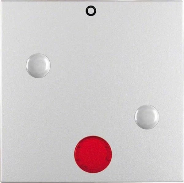 Berker S.1/B.3/B.7 Wippe mit Aufdruck "0" anschraubbar roter Linse, alu matt