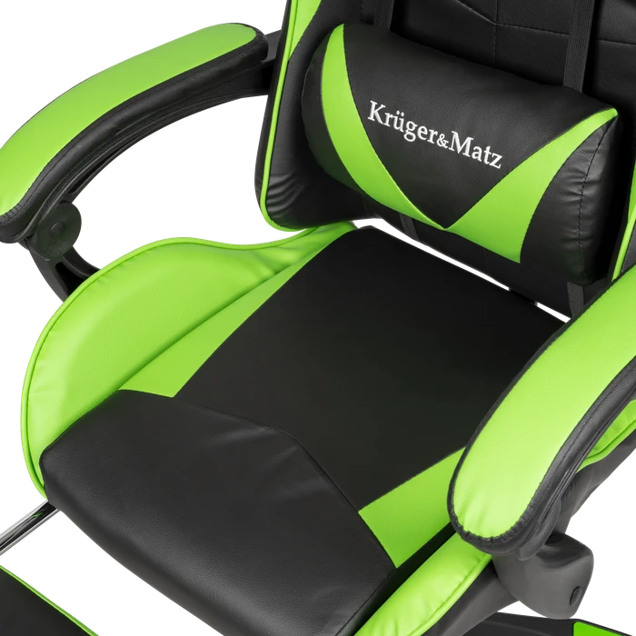 Krüger&Matz Warrior GX-150 Gamingstuhl, schwarz/grün