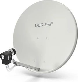 Dura-Sat Dur-line Select 85/90 A + Ultra Quad 4 Teilnehmer Set hellgrau