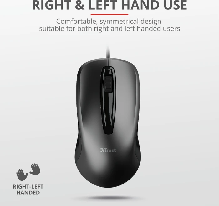Trust Carve Mouse schwarz, USB
