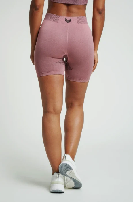 hummel Seamless Training Short Tights Hose kurz dusty rose (Damen)
