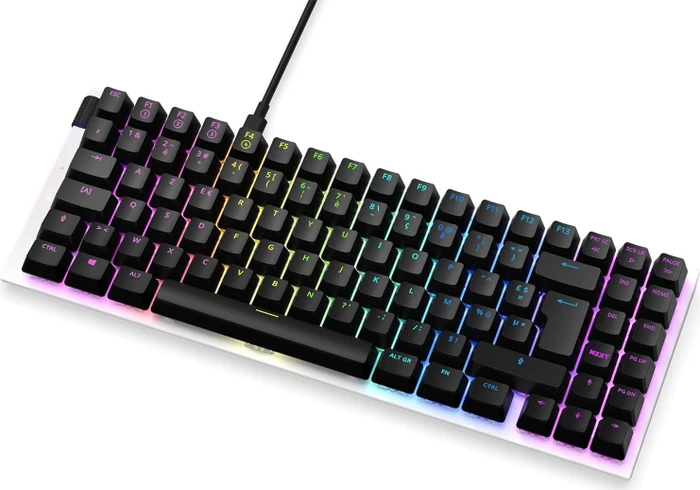 NZXT Function MiniTKL, matt weiß, LEDs RGB, hot-swap, Gateron RED, USB, FR