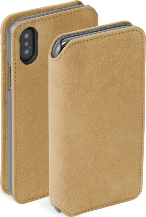 Krusell Broby 4 Card SlimWallet für Apple iPhone X/XS cognac-braun