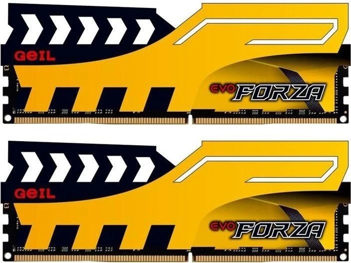 GeIL EVO Forza gelb UDIMM 32GB Kit, DDR4-2400, CL17