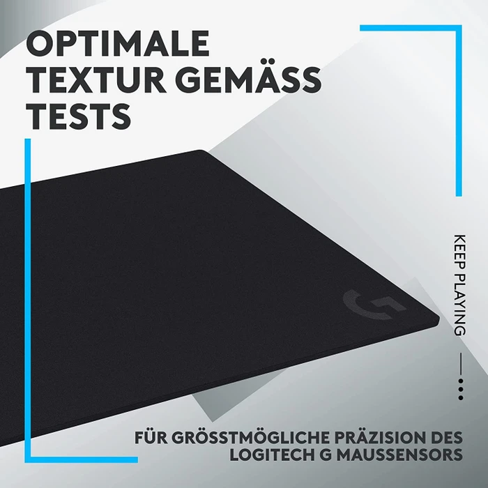 Logitech G740 Large Thick Gaming Mouse Pad, 400x460mm, schwarz