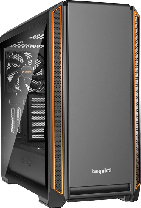 be quiet! Silent Base 601, orange, Glasfenster, schallgedämmt
