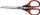 Bessey D821 Mehrzweckschere, beidhändig, 180mm, schwarz/rot (D821-180)