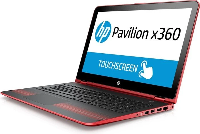 HP Pavilion x360 15-bk103ng, rot, Core i5-7200U, 8GB RAM, 1TB HDD, DE