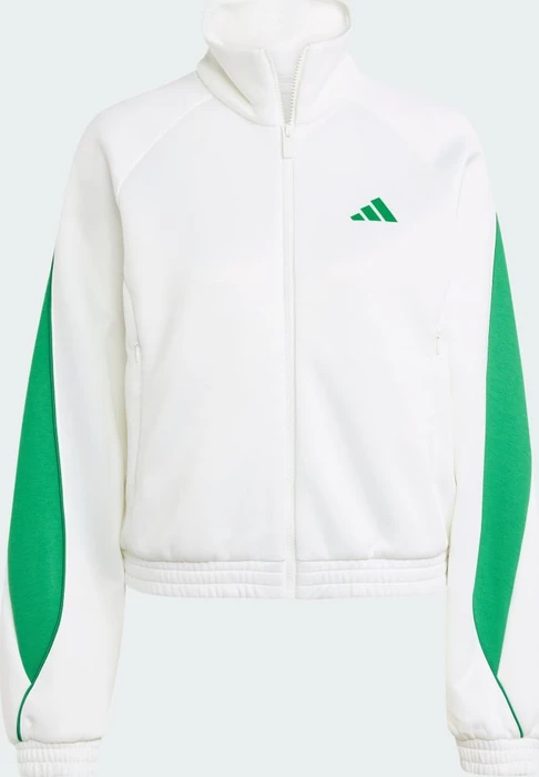 adidas Stadium Trainingsjacke weiß/grün (Damen)