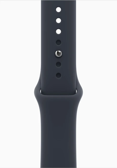 Apple Watch Series 12 (GPS) 46mm Aluminium space grau mit Sportarmband M/L navyblau