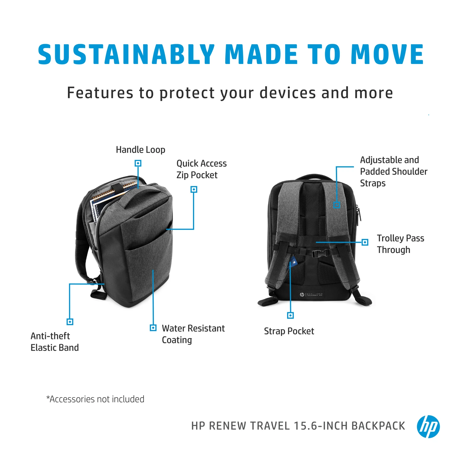 Hp Renew Rucksack Mit Laptopfach 17 Zoll HP Renew Business Zoll Laptop- Rucksack 3E2U5UT