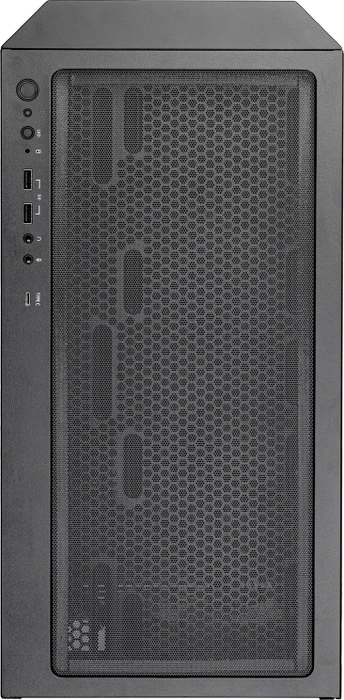 SilverStone Fara 514X, schwarz, Glasfenster