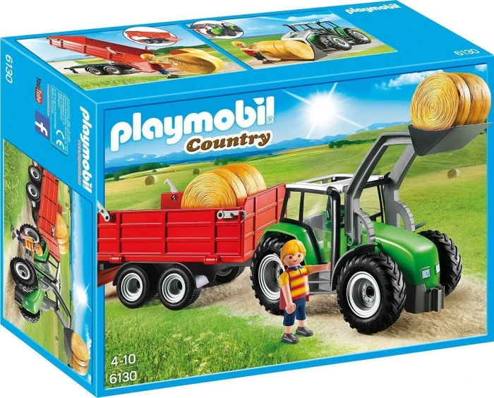 playmobil Country Großer Traktor mit Anhänger