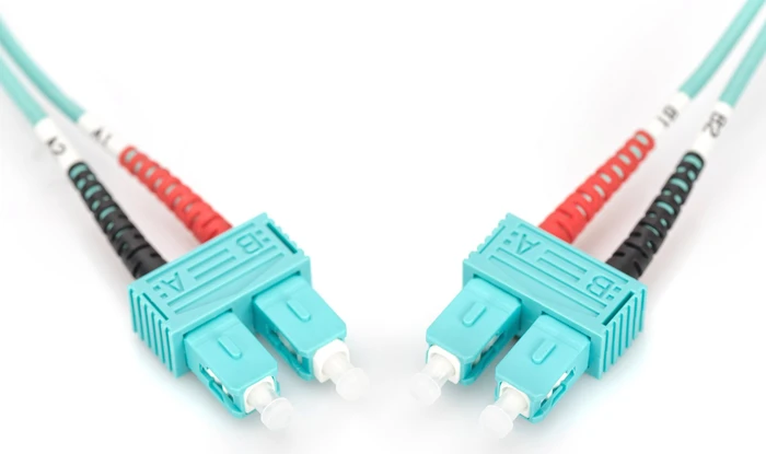 Digitus LWL Duplex Kabel, OM3, 2x SC Stecker/2x SC Stecker, 10m, türkis